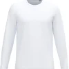 Herren T-shirt langarm weiss LS.L02074